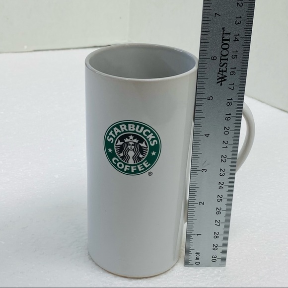 Starbucks Tall Coffee Cup/Mug 14ounce 2008 White w/Starbucks Logo Coffee Bar - Picture 3 of 7